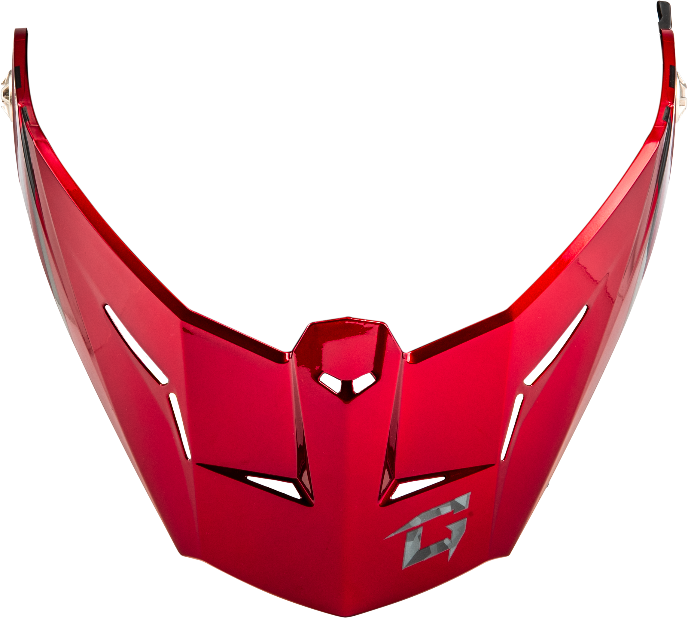 Md 74 Visor W/Screws Striker Blk/Grey/Red Metallic