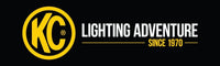 KC HiLiTES 17in. x 60in. Banner - Black w/Yellow