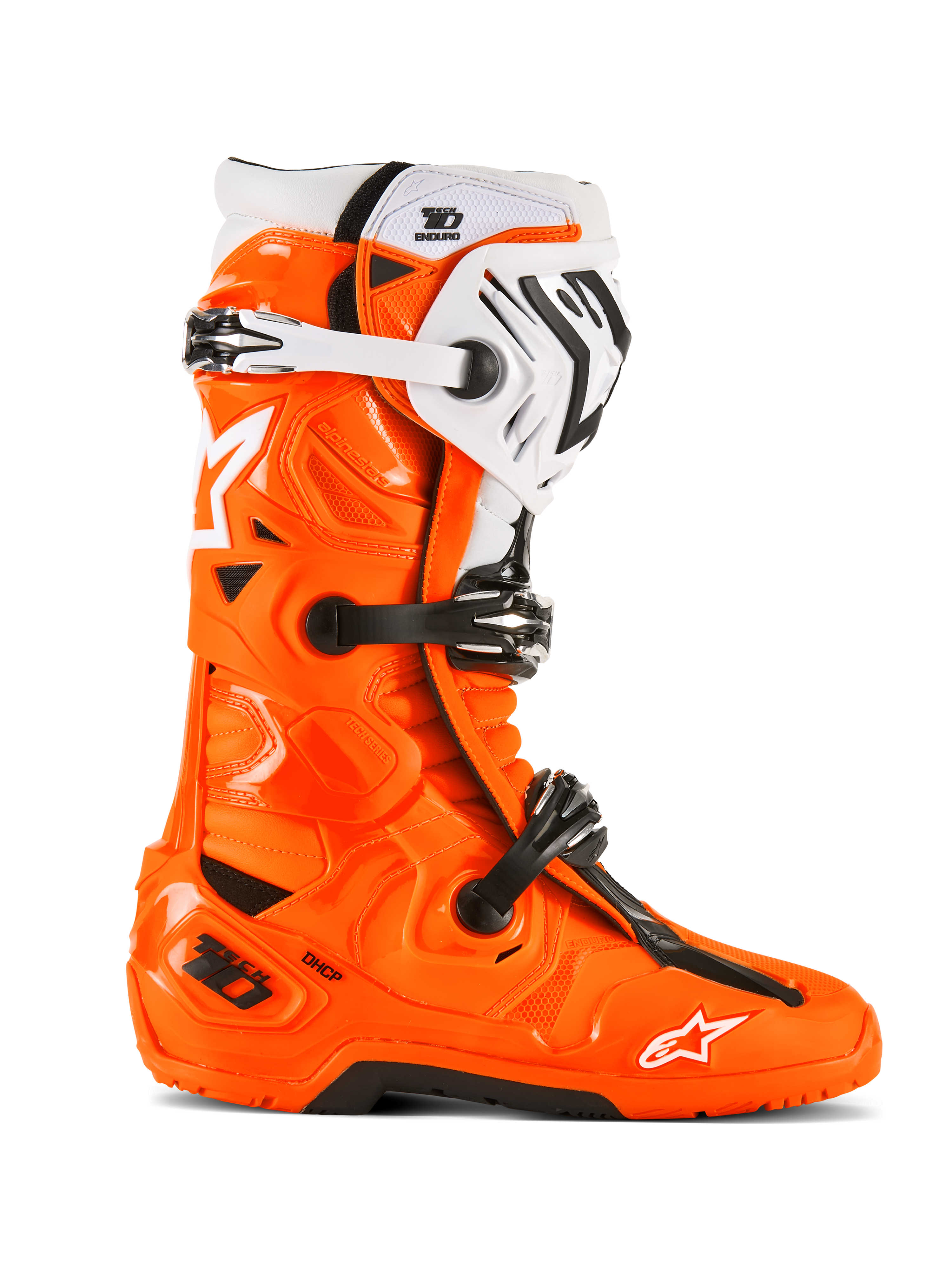 Tech 10 Enduro Boots Orange Fluo/Black/White 14