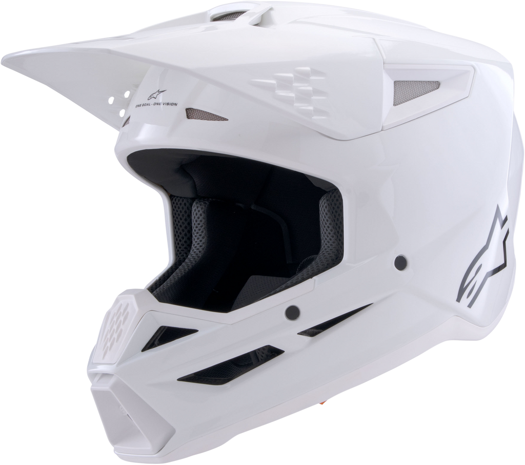 Sm3 Solid Helmet White Glossy Sm
