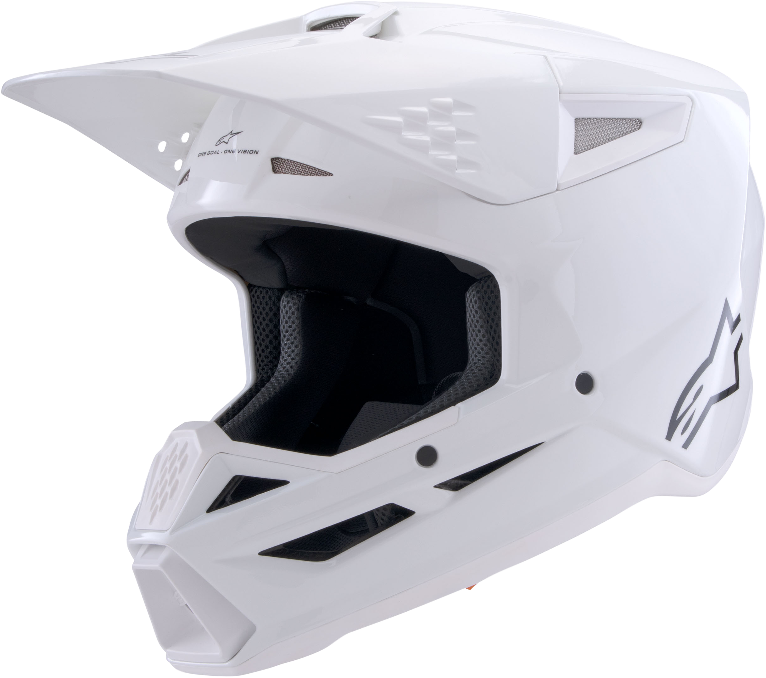 Sm3 Solid Helmet White Glossy 2x