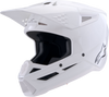Sm3 Solid Helmet White Glossy Xl