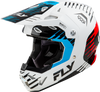 Youth Formula Cp Slice Helmet White/Red/Cyan Yl