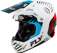 Youth Formula Cp Slice Helmet White/Red/Cyan Yl