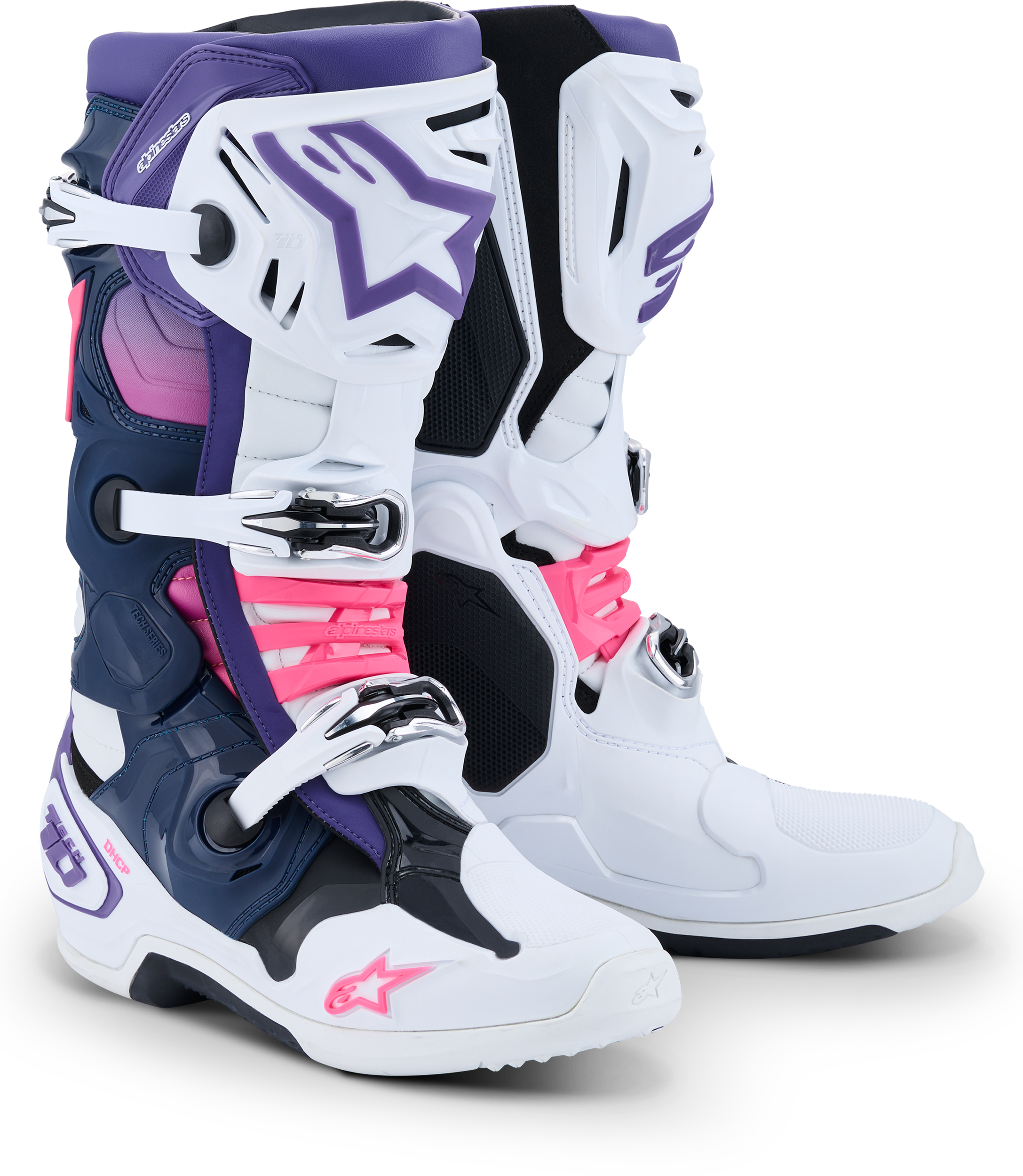 Tech 10 Wht/Violet/Nvy Bl/Pnk Fl 10