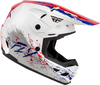 Youth Kinetic Drip Helmet Red/White/Blue Yl