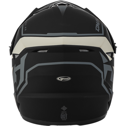 Mx 46 Compound Helmet Matte Black/Grey/White Ys