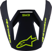 Sm3 Youth Radium Visor Black/Yellow Fluo Matt