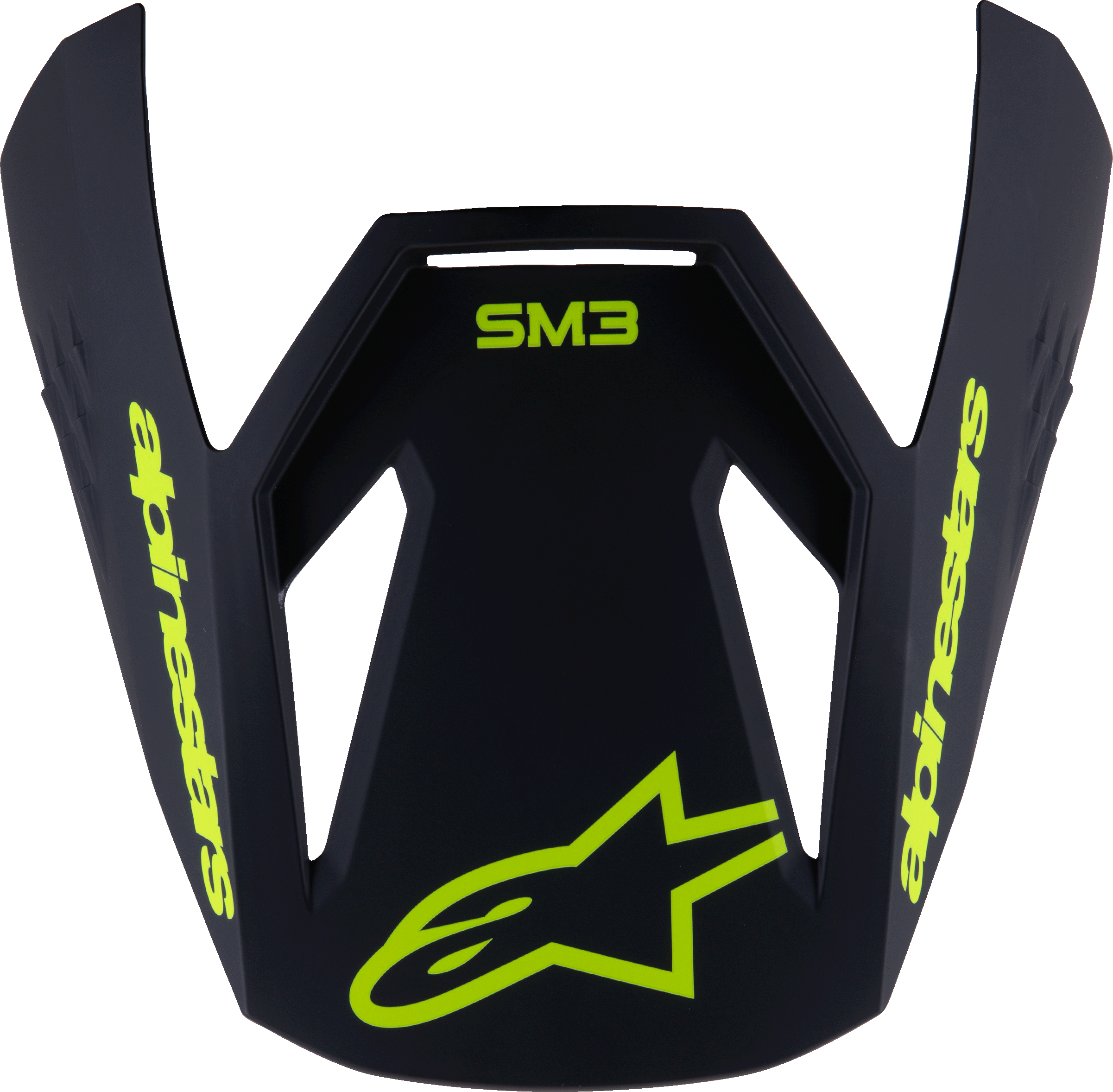 Sm3 Youth Radium Visor Black/Yellow Fluo Matt