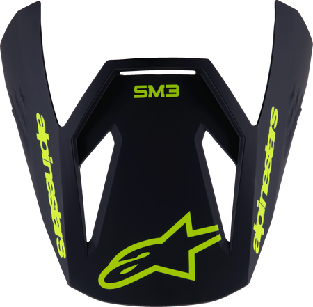Sm3 Youth Radium Visor Black/Yellow Fluo Matt