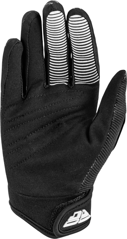 Youth F 16 Gloves Black/White Yl