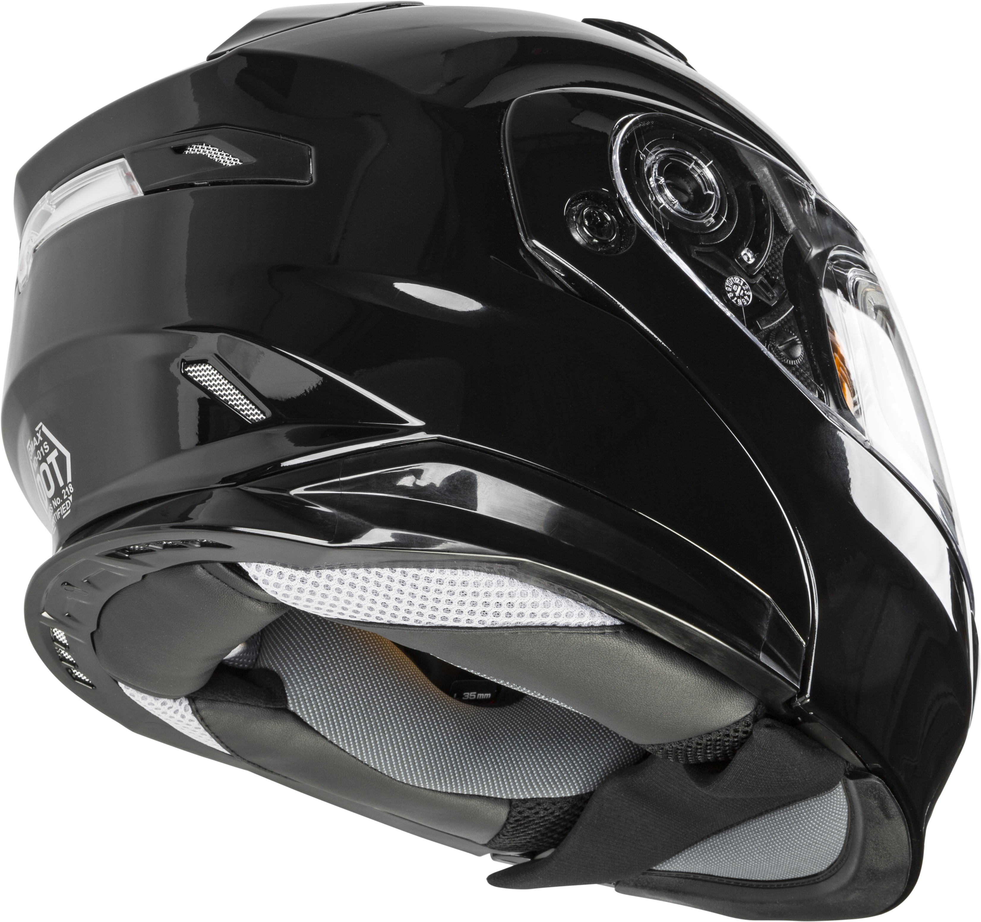 Md 01s Modular Snow Helmet W/Electric Shield Black Xs