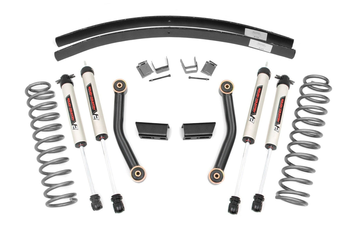 3 Inch Lift Kit | SII | RR AAL | V2 Shocks | Jeep Cherokee XJ 2WD/4WD (84-01) | 670X70