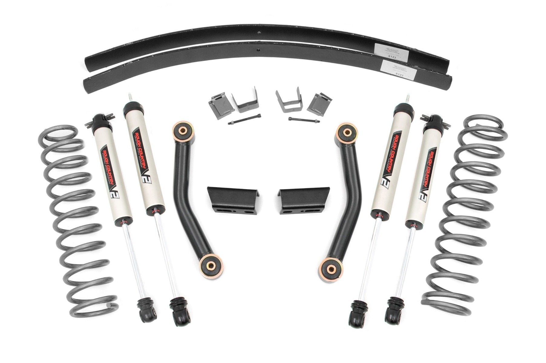 3 Inch Lift Kit | SII | RR AAL | V2 Shocks | Jeep Cherokee XJ 2WD/4WD (84-01) | 670X70