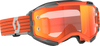 Fury Goggle Orange/Grey Orange Chrome Works