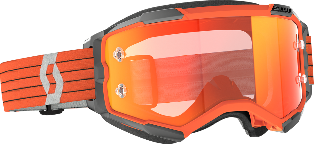 Fury Goggle Orange/Grey Orange Chrome Works