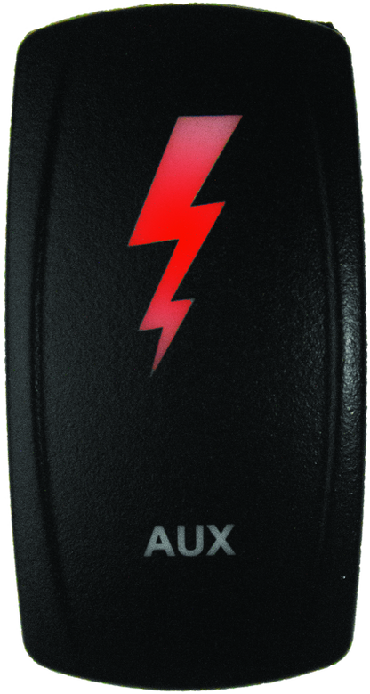 DragonFire Racing Lighted Switch Aux On/Off Red Led