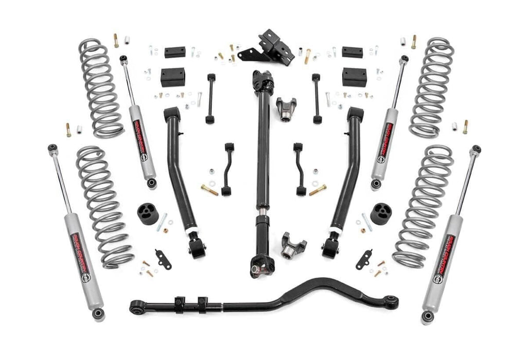 3.5 Inch Lift Kit | Adj LCA | FR D/S | Jeep Wrangler JL Rubicon 4WD (18-23) | 90930