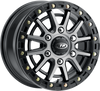 ITP SD10 Grey/Black Ring Wheel - 16x7, 6/5.5 Bolt Pattern, 6+1 Offset