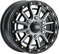ITP SD10 Grey/Black Ring Wheel - 16x7, 6/5.5 Bolt Pattern, 6+1 Offset