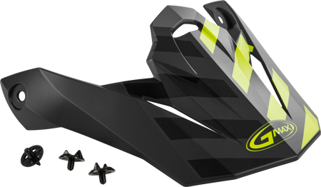 Visor W/Screws Fame Mx 86 Matte Dark Grey/Hi Vis