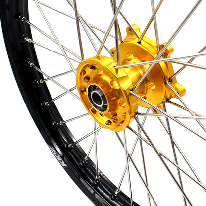 KKE 21 & 19 Wheels for Suzuki RMZ250 2007 RMZ450 2005-2025 Gold&Black