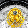 KKE 3.5 & 4.25*17inch Supermoto Rims Tires for SUZUKI RMZ250 2007-2025 RMZ450 2005-2025 Gold