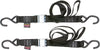 Tie Down Cam S Hook 1.5"X5.5' Black Pair