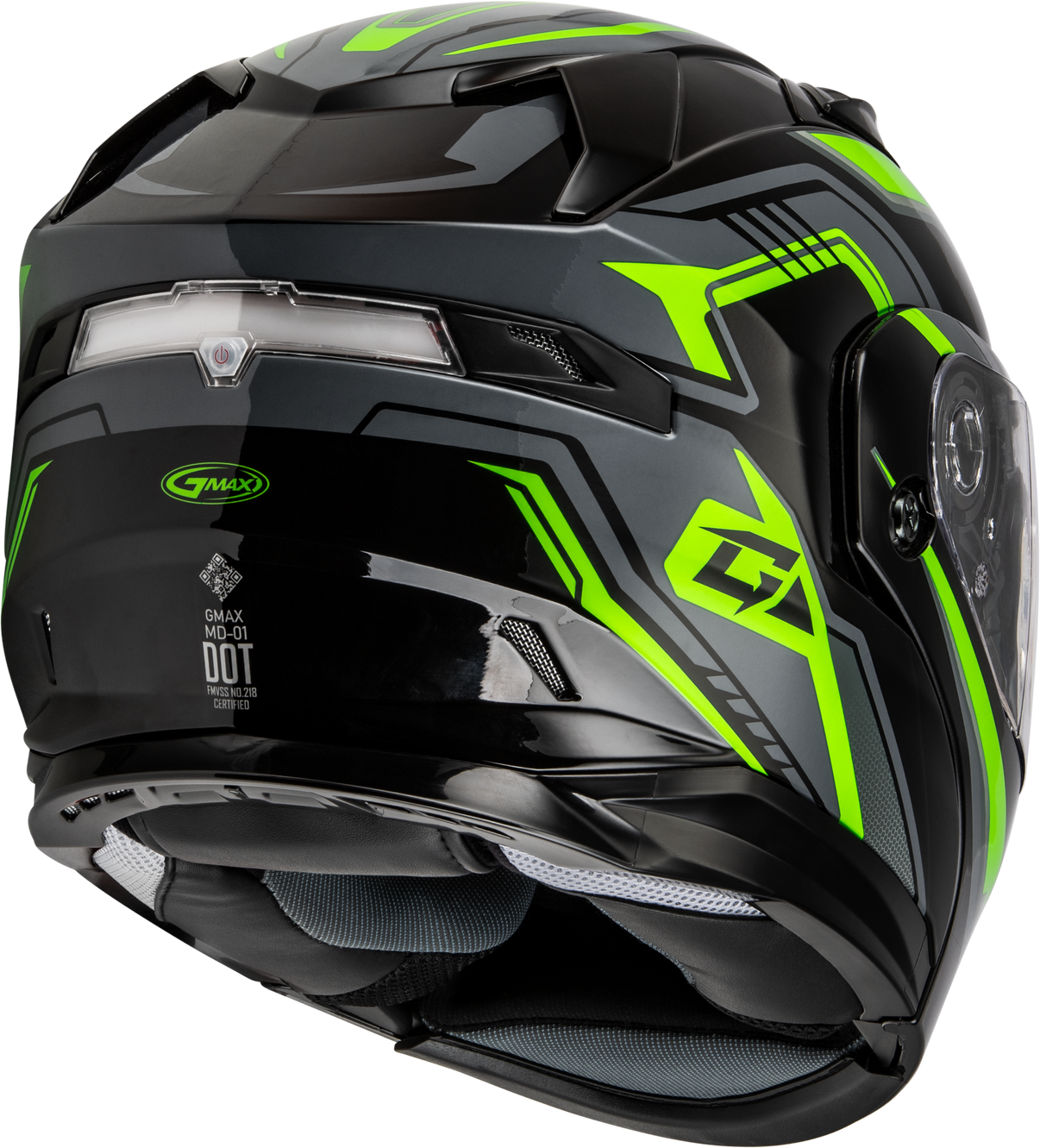 Md 01s Transistor Snow Helmet Black/Grey/Green Xs