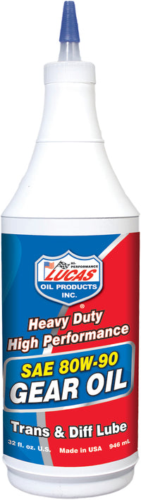 Lucas Heavy Duty Gear Oil 80W-90 Qt - Part 10043