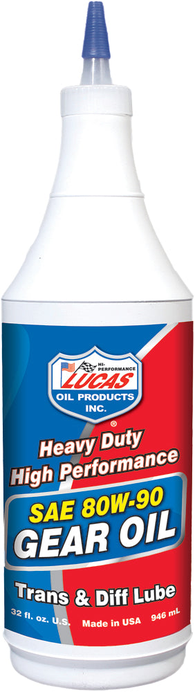 Lucas Heavy Duty Gear Oil 80W-90 Qt - Part 10043