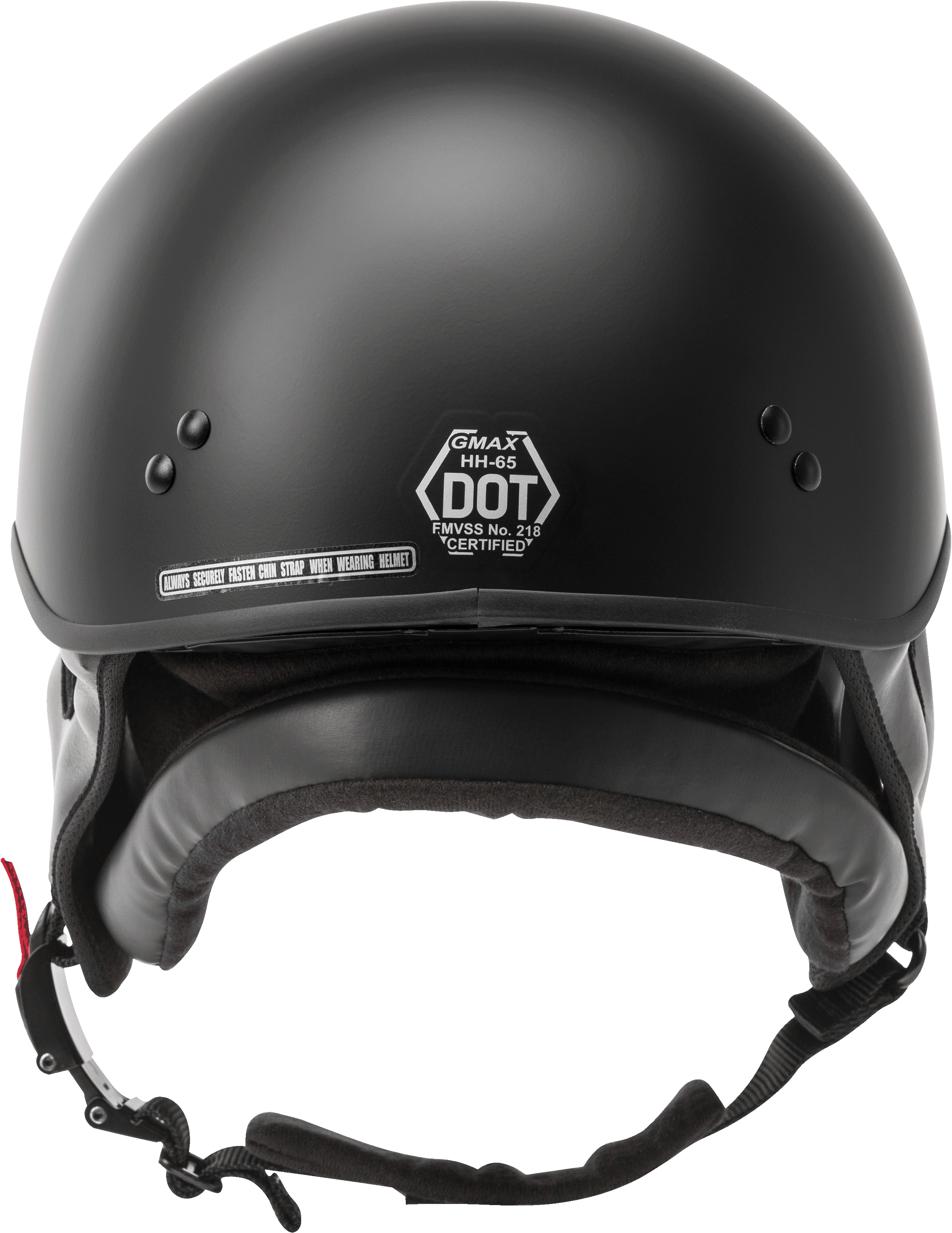 Hh 65 Half Helmet Naked Matte Black Lg