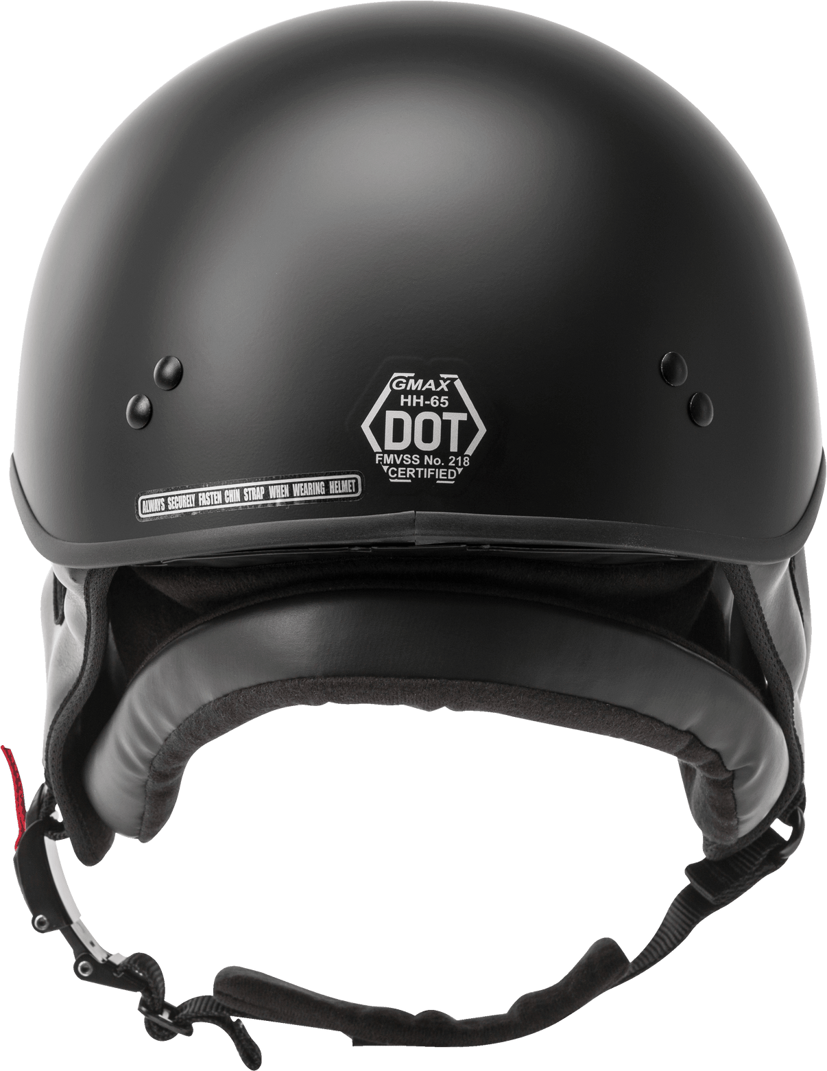 Hh 65 Half Helmet Naked Matte Black Sm