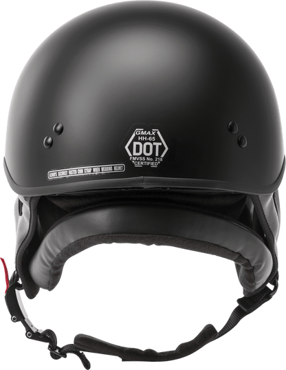 Hh 65 Half Helmet Naked Matte Black Xs