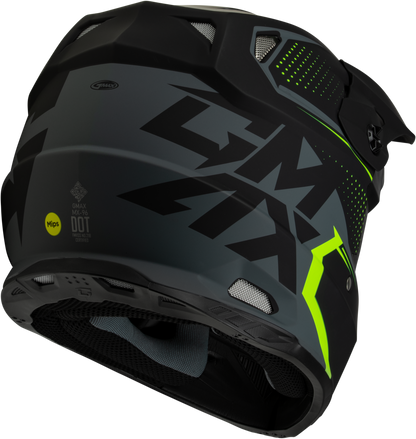 Mx 96 502 Helmet Matte Grey/Hi Viz Lg