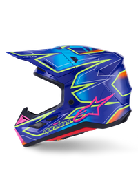 Sm7 Cast Helmet Blue/Pnk/Ylw Fluo Glossy Sm