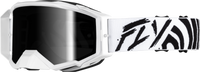 Zone Elite Goggle Black/White W/ Black Mirror/Smoke Lens