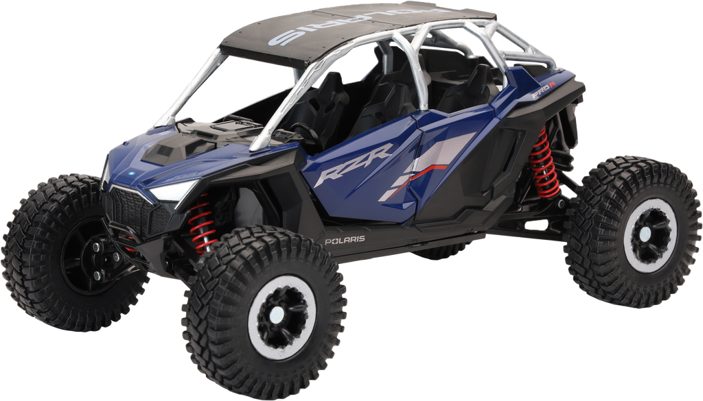 1:18 Scale Polaris Rzr Pro R4 Rock Crawler Azure Crystal