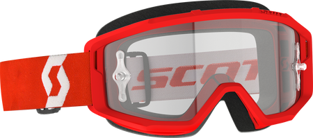 Primal Goggle Red/White Clear Works