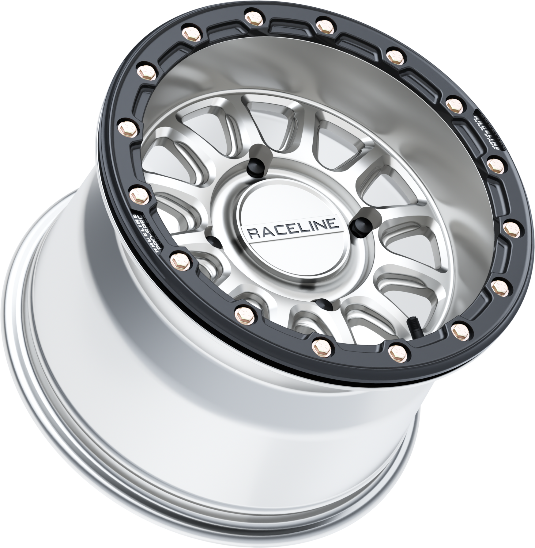 Alpha Hyper Wheel 4/137 Hyper Silver/Blk 15x10 (+10mm)