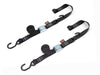 Tie Down Cam S Hook Soft Tye 1.5"X6' Black/Silver
