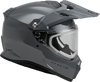 Trekker Cw Solid Helmet Elec Shld Grey Lg