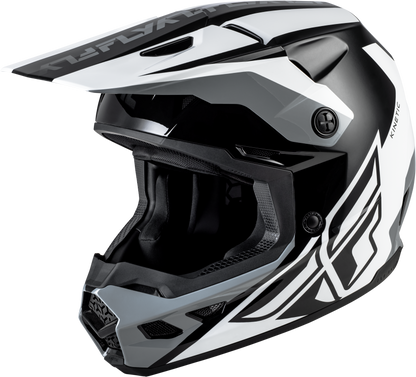 Kinetic Crest Helmet Black/White/Grey Xs