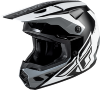 Kinetic Crest Helmet Black/White/Grey Sm