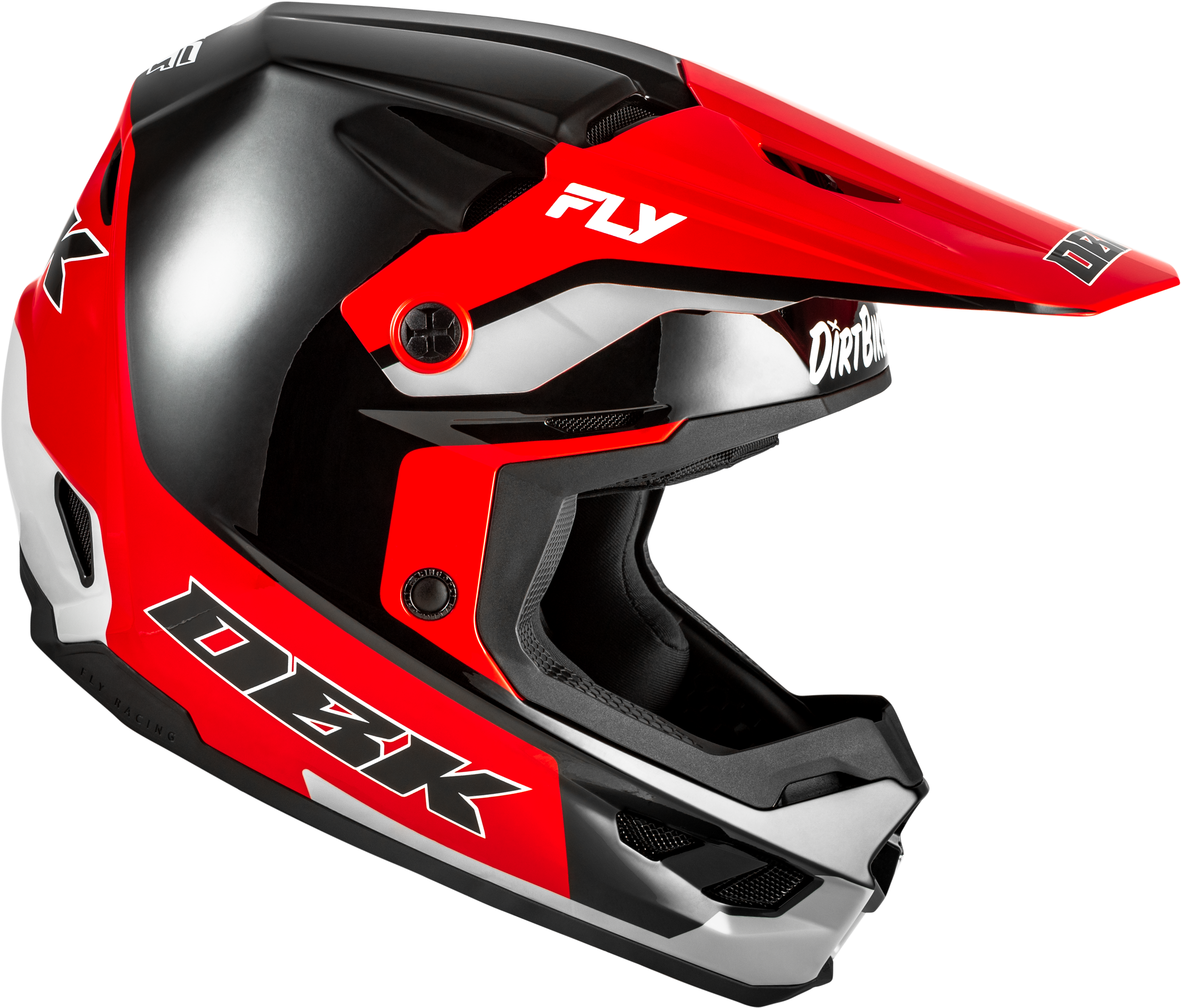 Kinetic Dbk Helmet Black/Red/Grey Xl