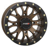 System 3 ST3 4/110 5+2 Bronze mounted on Maxxis Rampage tires