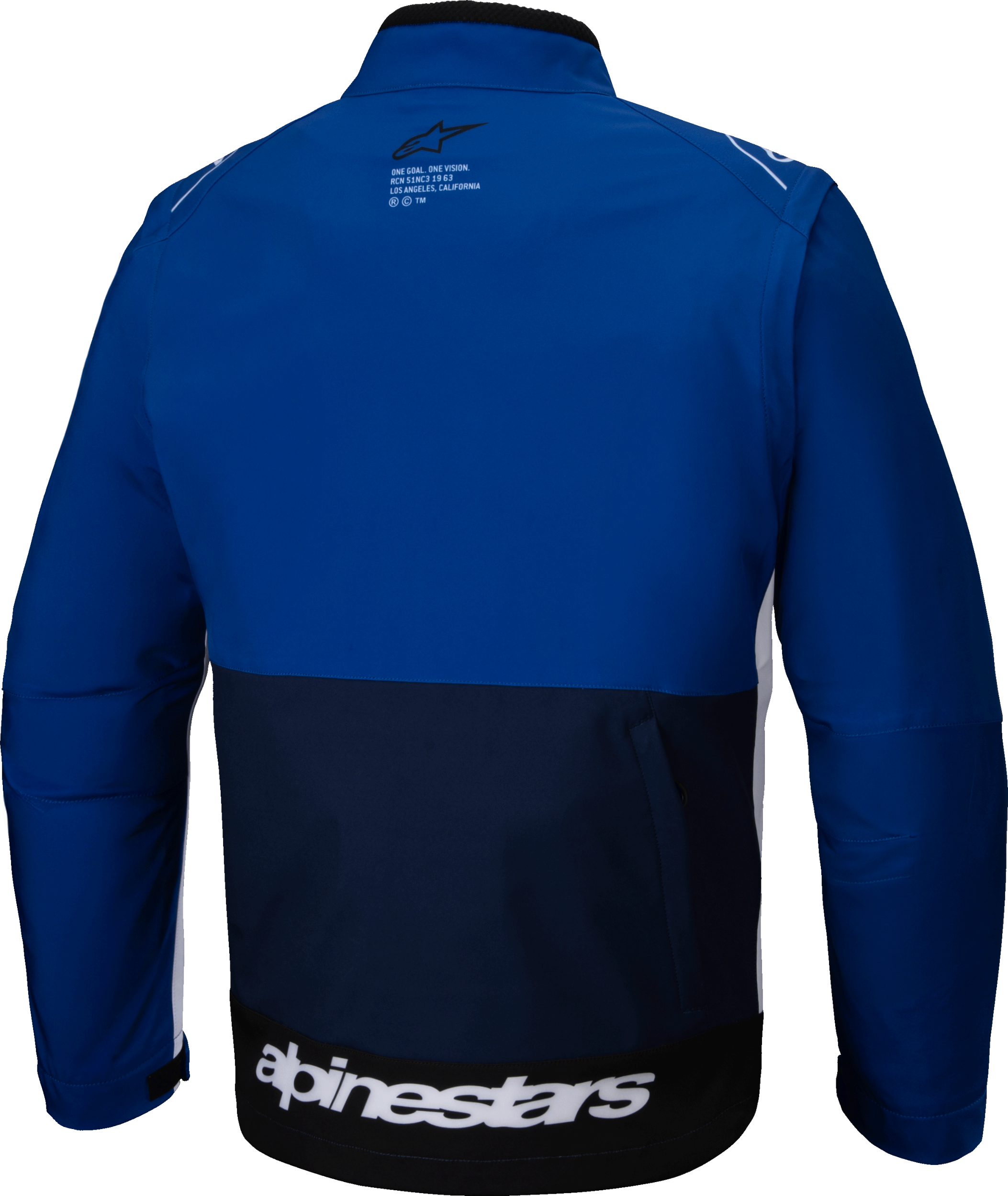Lite Dura Softshell Jacket Navy/Bright Blue/White Lg
