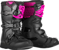 FLY RACING Youth Maverik Boots Pink/Black Sz 03 - Part Number 364-67903