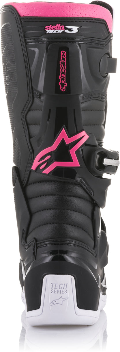 Alpinestars Stella Tech 3 Boots Black/White/Pink Size 06