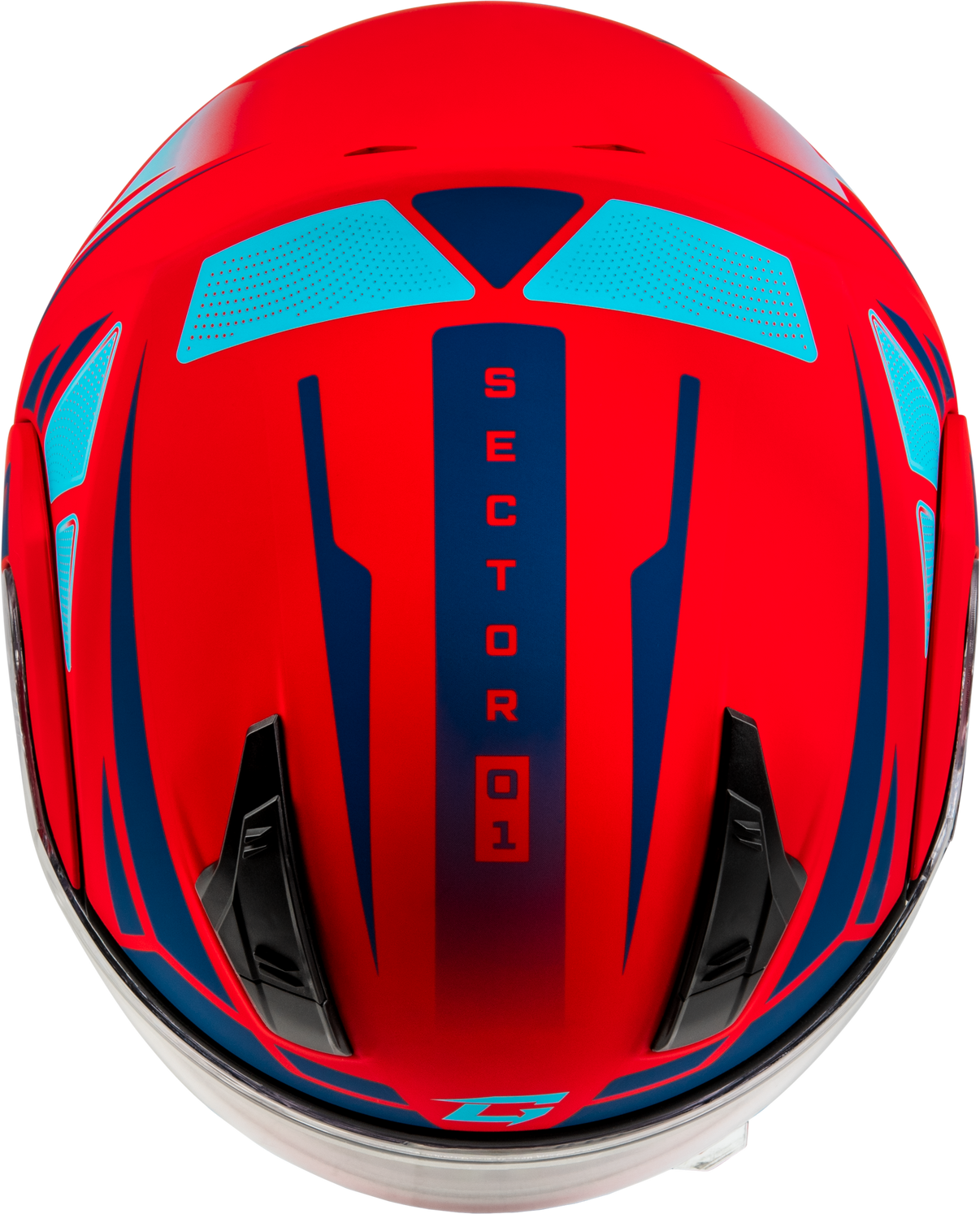 Md 04 Sector Helmet Matte Red/Blue  Xs